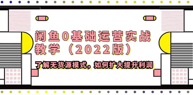 闲鱼0基础运营实战教学（2022版）了解无货源模式，如何扩大提升利润多客网创-网创项目资源站-副业项目-创业项目-搞钱项目多客网创