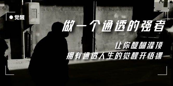 觉醒-做一个通透强者，让你醍醐灌顶，拥有通透人生，掌握强大的秘密多客网创-网创项目资源站-副业项目-创业项目-搞钱项目多客网创