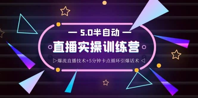 蚂蚁·5.0半自动直播2345打法，半自动爆流直播技术+5分钟卡点循环引爆话术多客网创-网创项目资源站-副业项目-创业项目-搞钱项目多客网创