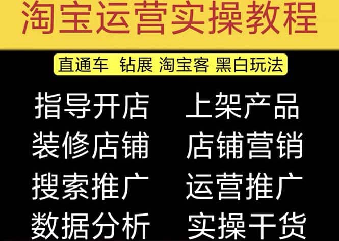 2023淘宝开店教程0基础到高级全套视频网店电商运营培训教学课程(2月更新)多客网创-网创项目资源站-副业项目-创业项目-搞钱项目多客网创