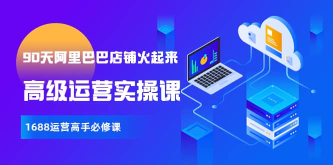 【90天阿里巴巴店铺火起来】高级运营实操课，1688运营高手必修课多客网创-网创项目资源站-副业项目-创业项目-搞钱项目多客网创
