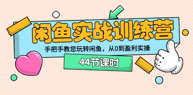 闲鱼实战训练营：手把手教您玩转闲鱼，从0到盈利实操（44节课时）多客网创-网创项目资源站-副业项目-创业项目-搞钱项目多客网创