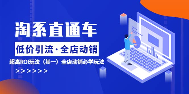 淘系直通车《低价·引流 全店·动销》超高ROI玩法（其一）全店动销必学玩法多客网创-网创项目资源站-副业项目-创业项目-搞钱项目多客网创