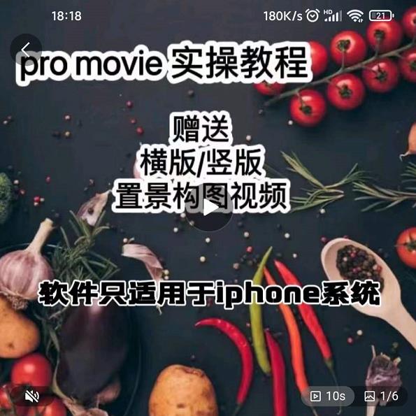 漆十二美食摄影，25​节promovie实操高手课节多客网创-网创项目资源站-副业项目-创业项目-搞钱项目多客网创
