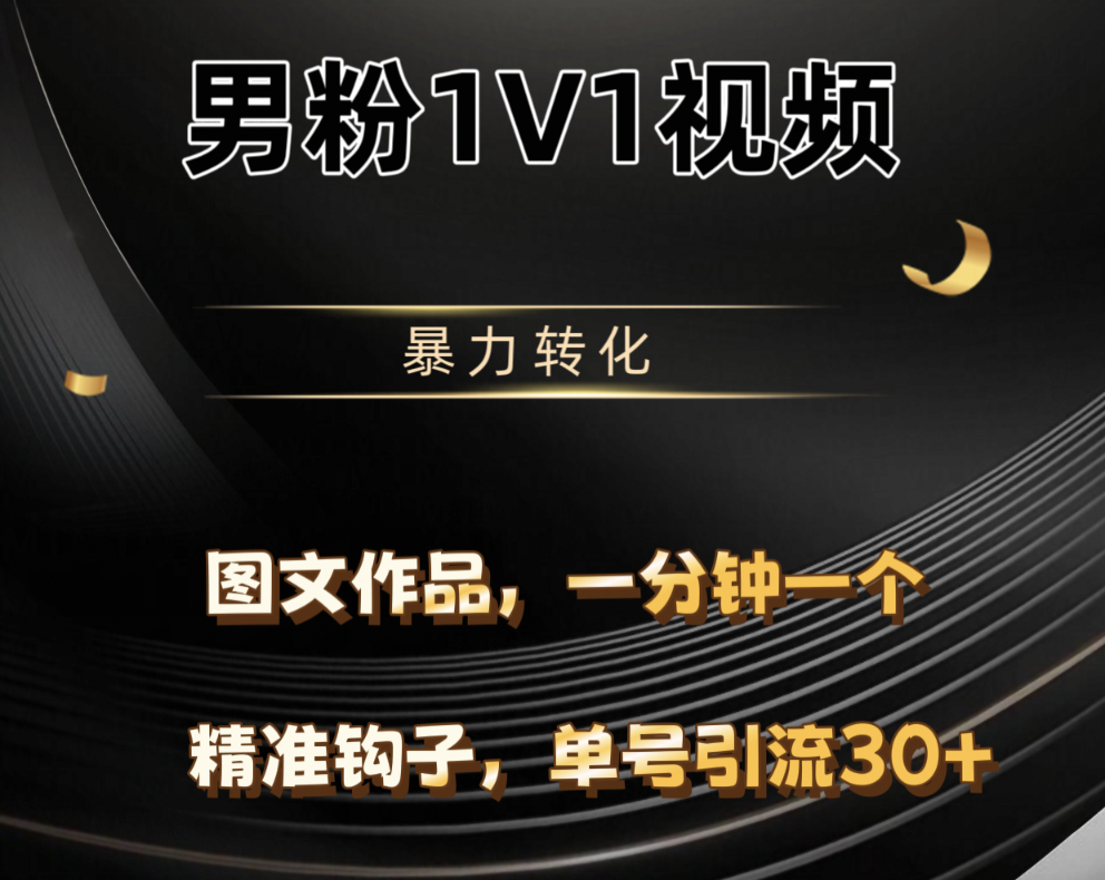 男粉1V1视频,硬改摄像头,高客单暴力转化,单日600+多客网创-网创项目资源站-副业项目-创业项目-搞钱项目多客网创