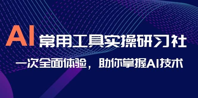 AI-常用工具实操研习社，一次全面体验，助你掌握AI技术多客网创-网创项目资源站-副业项目-创业项目-搞钱项目多客网创