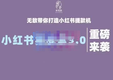 谢无敌·小红书实战营3.0，无敌带你打造小红书提款机 价值7999元多客网创-网创项目资源站-副业项目-创业项目-搞钱项目多客网创