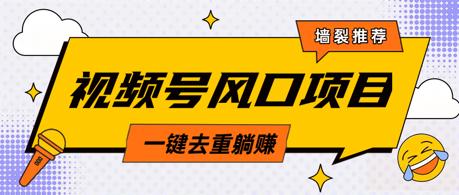 视频号风口蓝海项目，中老年人的流量密码，简单无脑，一键去重，轻松月入过万多客网创-网创项目资源站-副业项目-创业项目-搞钱项目多客网创