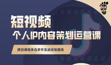 抖音短视频个人ip内容策划实操课，真正做到普通人也能实行落地多客网创-网创项目资源站-副业项目-创业项目-搞钱项目多客网创