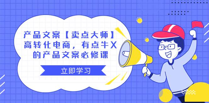 产品文案【卖点大师】高转化电商,有点牛X的 产品文案必修课多客网创-网创项目资源站-副业项目-创业项目-搞钱项目多客网创