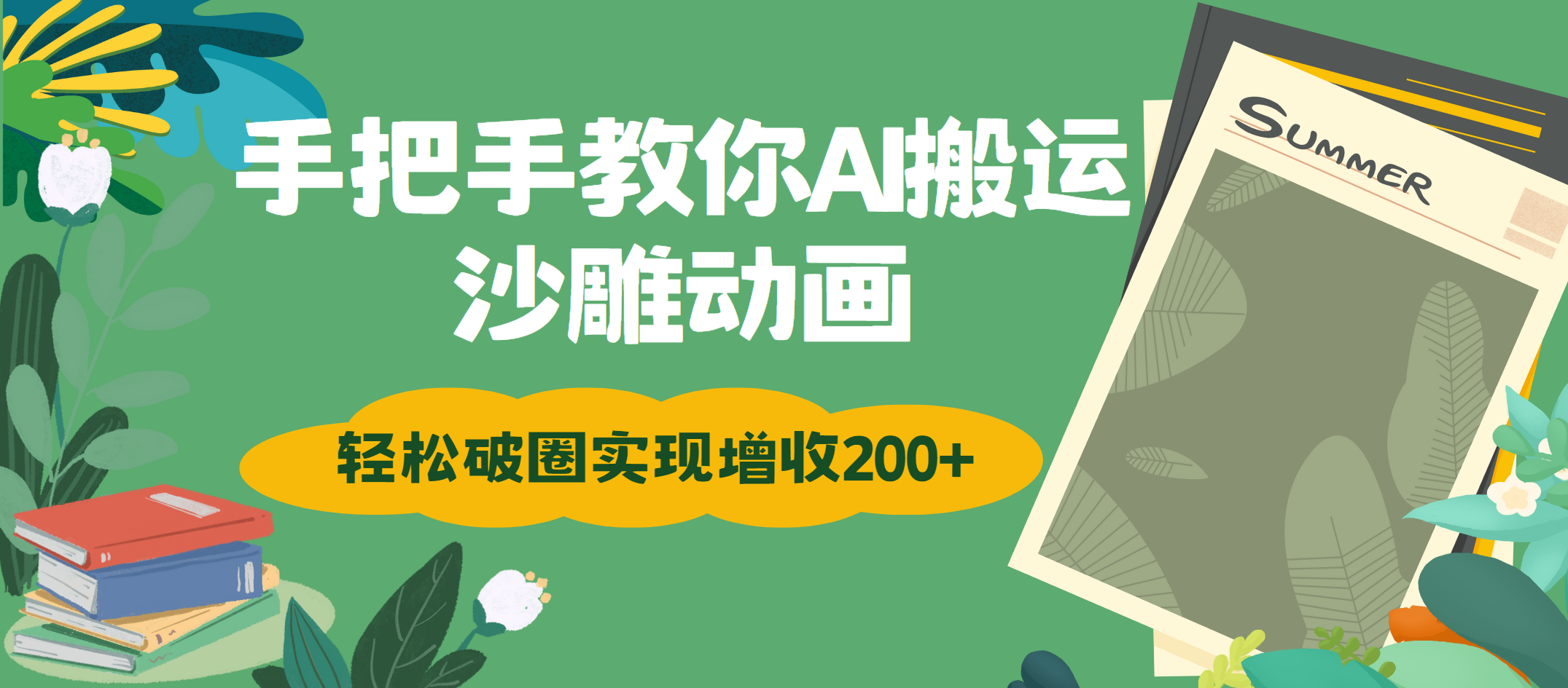 手把手教你用AI搬运沙雕动画轻松破圈实现增收200+多客网创-网创项目资源站-副业项目-创业项目-搞钱项目多客网创