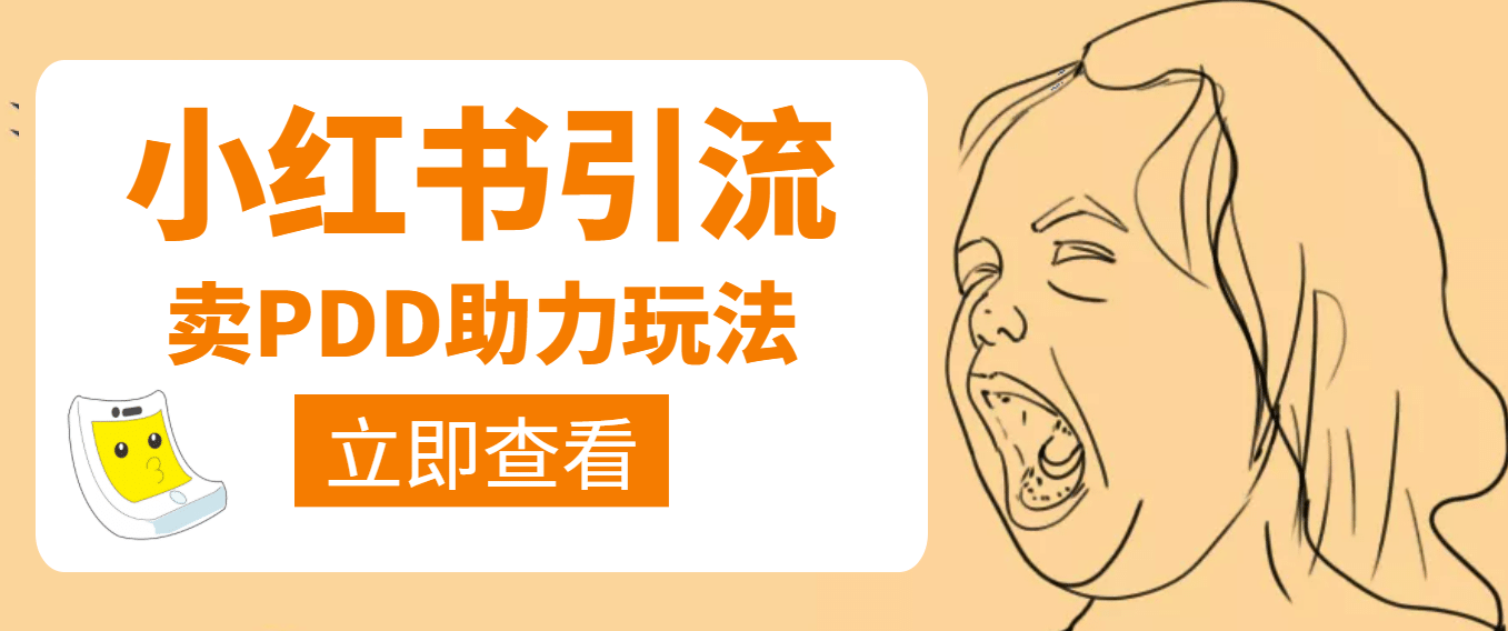 利用小红书卖拼多多助力多客网创-网创项目资源站-副业项目-创业项目-搞钱项目多客网创