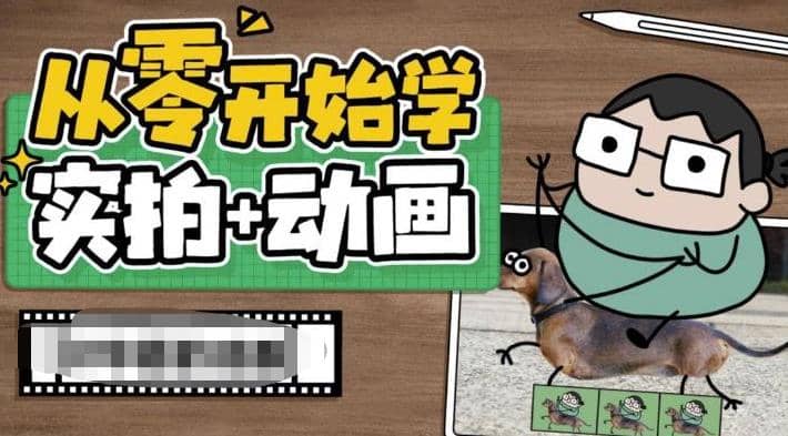 从零开始学实拍加动画，实拍加动画创意教程（49节视频课）多客网创-网创项目资源站-副业项目-创业项目-搞钱项目多客网创