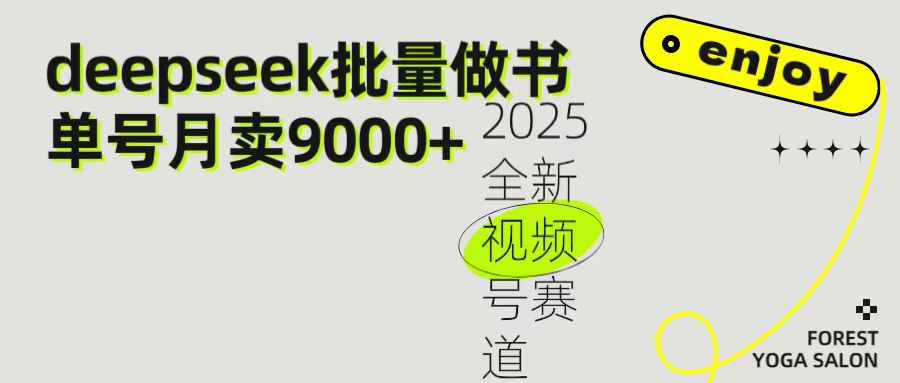 2025最新视频号项目 如何用Deepseek快速批量制作书单号 日入1000+多客网创-网创项目资源站-副业项目-创业项目-搞钱项目多客网创