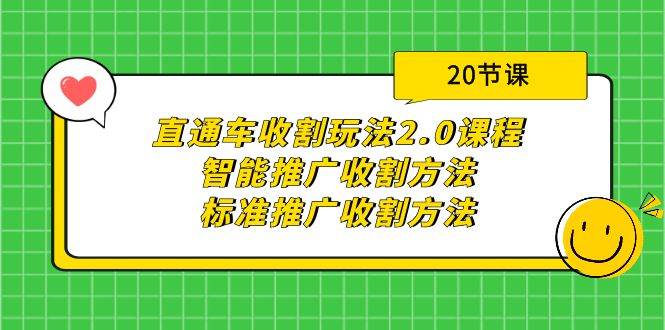 直通车收割玩法2.0课程：智能推广收割方法+标准推广收割方法（20节课）多客网创-网创项目资源站-副业项目-创业项目-搞钱项目多客网创