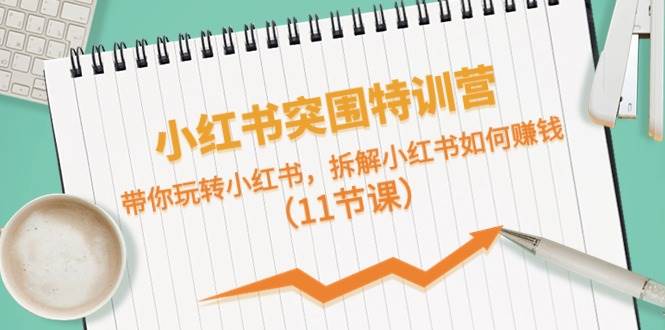 小红书突围特训营，带你玩转小红书，拆解小红书如何赚钱（11节课）多客网创-网创项目资源站-副业项目-创业项目-搞钱项目多客网创
