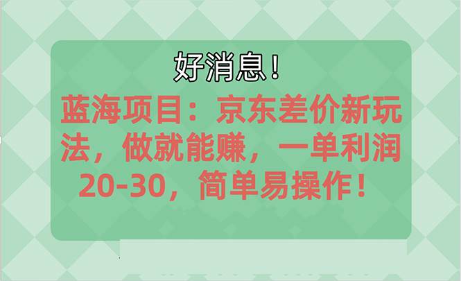 越早知道越能赚到钱的蓝海项目：京东大平台操作，一单利润20-30，简单…多客网创-网创项目资源站-副业项目-创业项目-搞钱项目多客网创