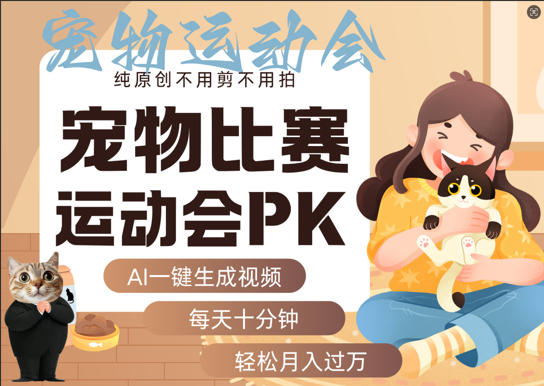 AI萌宠运动员跳水 射击  篮球  足球比赛   每天十分钟 附详细提示词文案库  代替做素材 卖提示词 卖虚拟资料  卖宠物产品 做宠物私人定制产品  带徒弟 带陪跑 卖课  创作者分成 月入5W+多客网创-网创项目资源站-副业项目-创业项目-搞钱项目多客网创